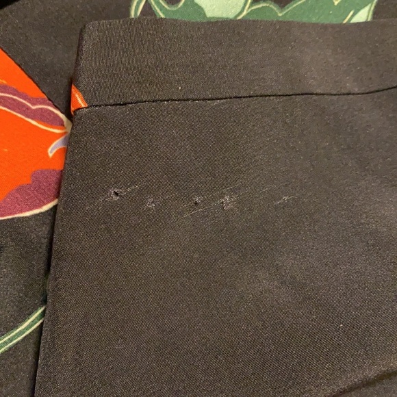 TIBI black hummingbird floral fall midi asymmetrical  fashion skirt 0 - Picture 9 of 9